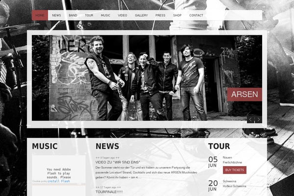 Soundboard theme site design template sample