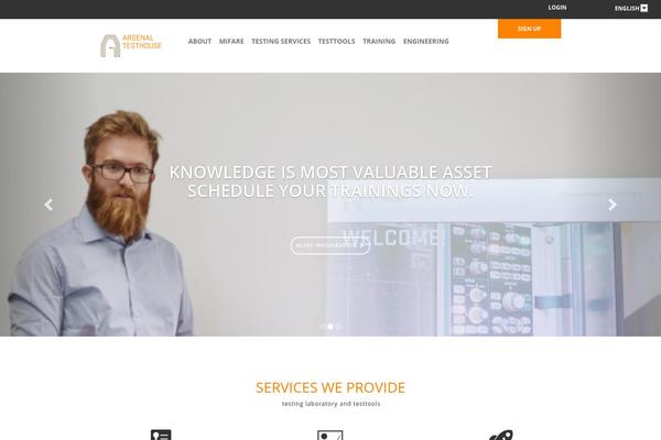 Site using Amazing Hover Effects plugin