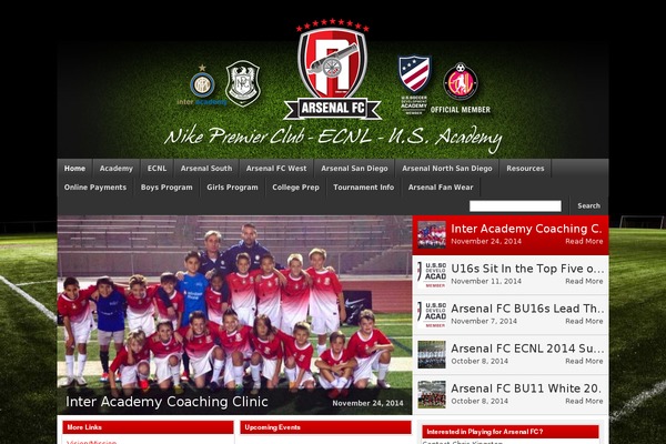 arsenalfc.us site used Footballclub-2.6.1