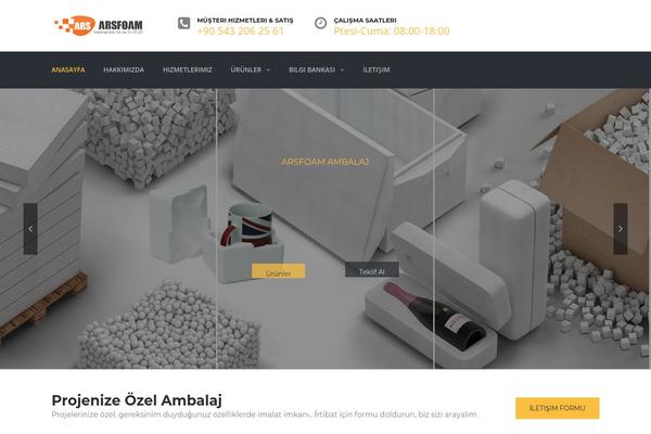 TheBuilt theme site design template sample