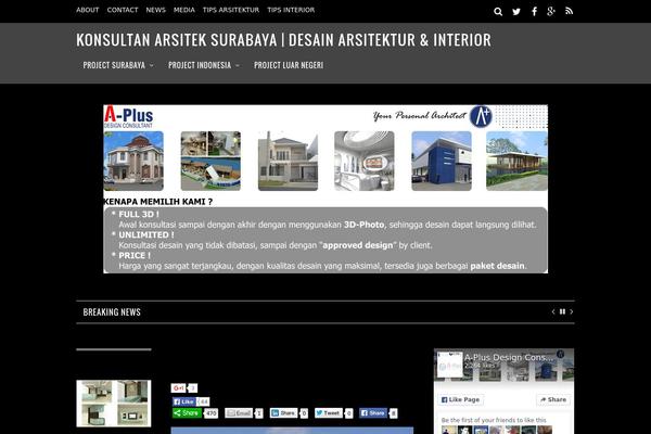 Magazine theme site design template sample