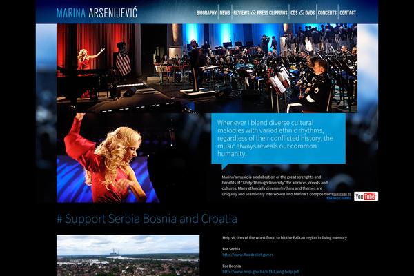 Marina theme site design template sample