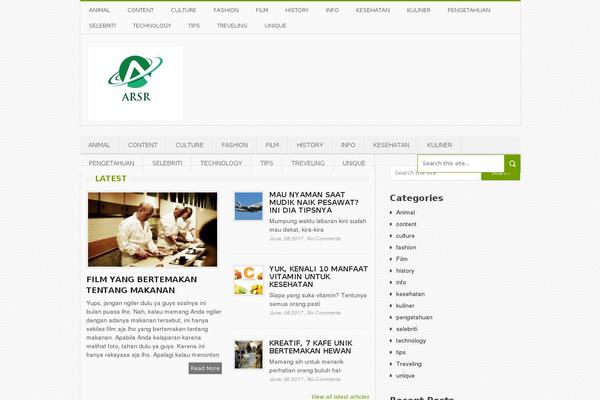 Emerald theme site design template sample