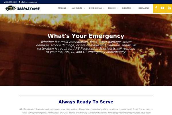 Ars theme site design template sample