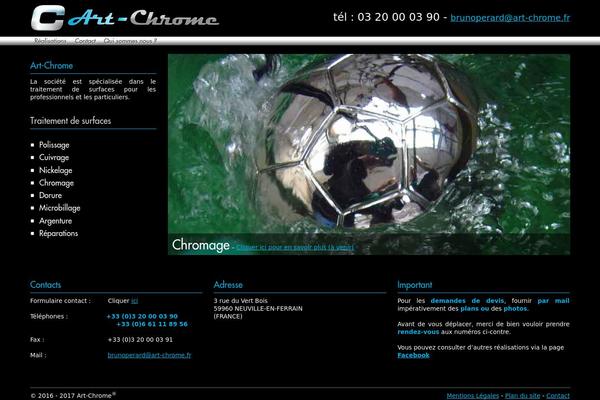 art-chrome.fr site used Virgo