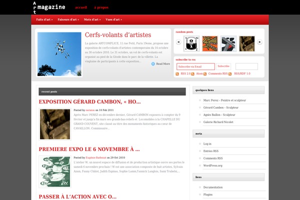 art-magazine.org site used Customify-child