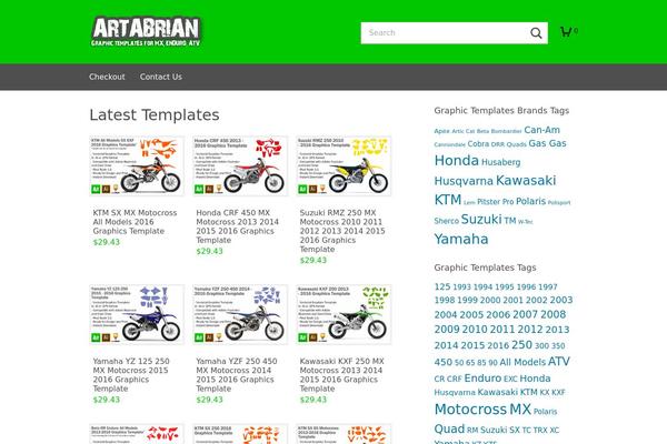 Shop Front theme site design template sample