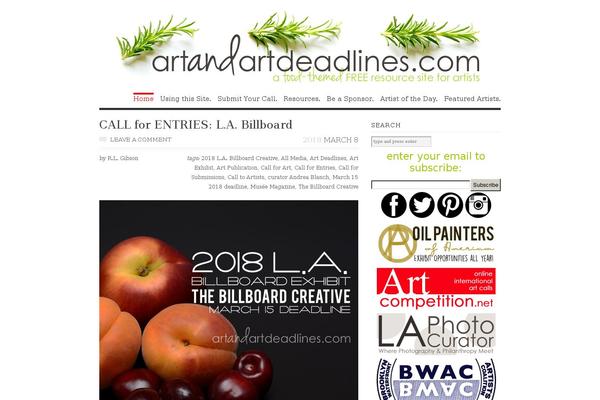 artandartdeadlines.com site used Xtron