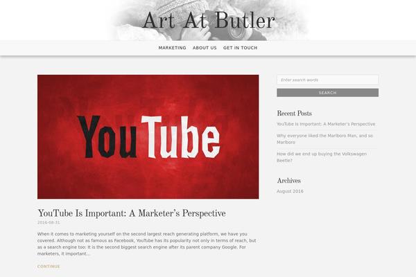 Gibson theme site design template sample