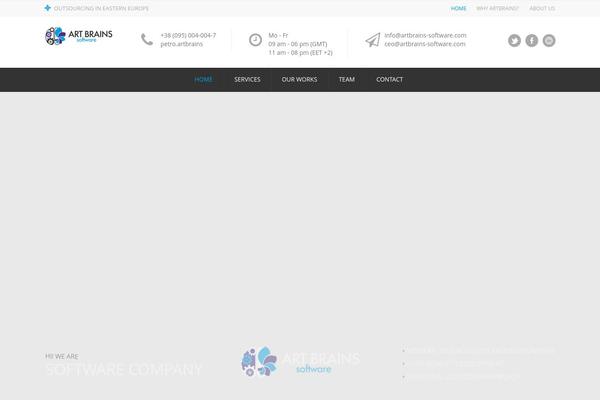 Opus theme site design template sample