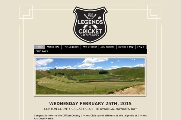 artdecocricketmatch.co.nz site used Cricket