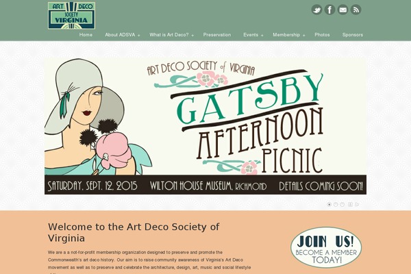 artdecova.org site used uDesign