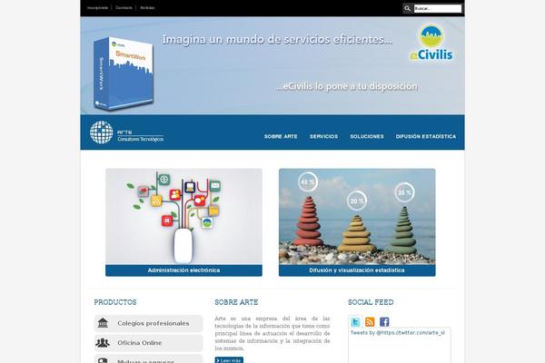 Arte website example screenshot