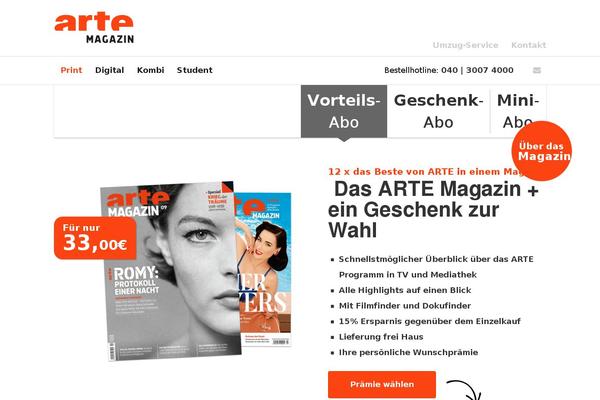 Arte theme site design template sample