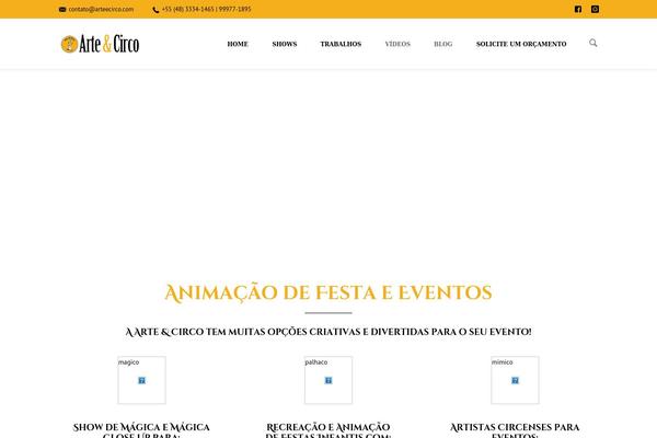 Shadow theme site design template sample