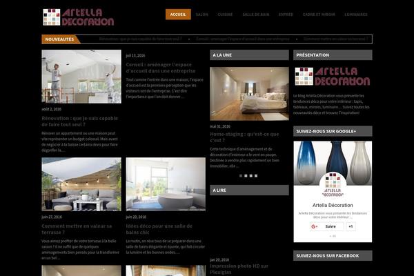 Solaris theme site design template sample