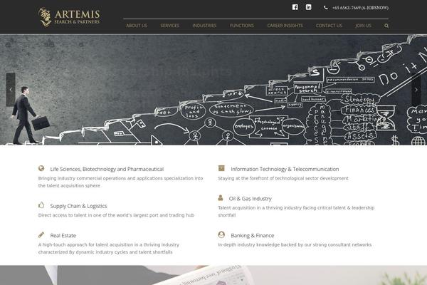 Accounting-child theme site design template sample