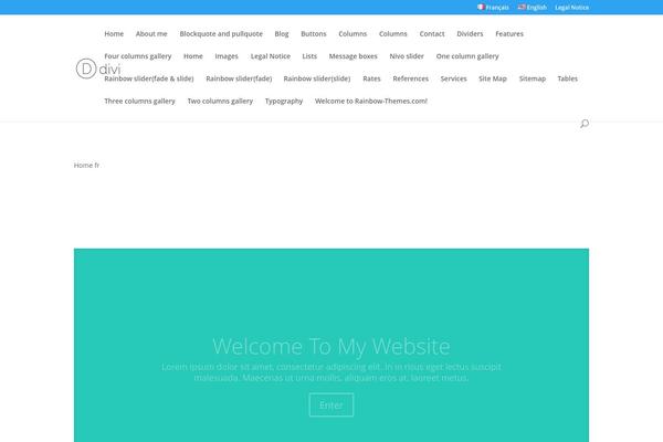 Velvet theme site design template sample