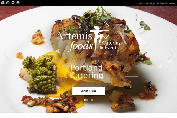 The Flavour theme site design template sample