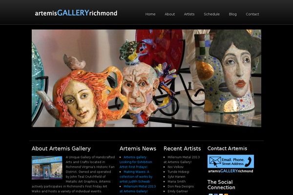 Artemis theme site design template sample