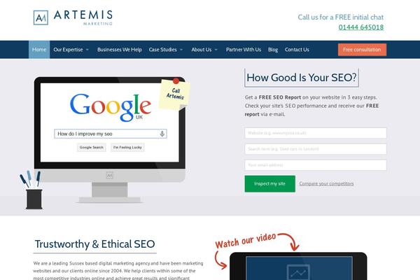 artemisinternetmarketing.com site used Artemismarketing