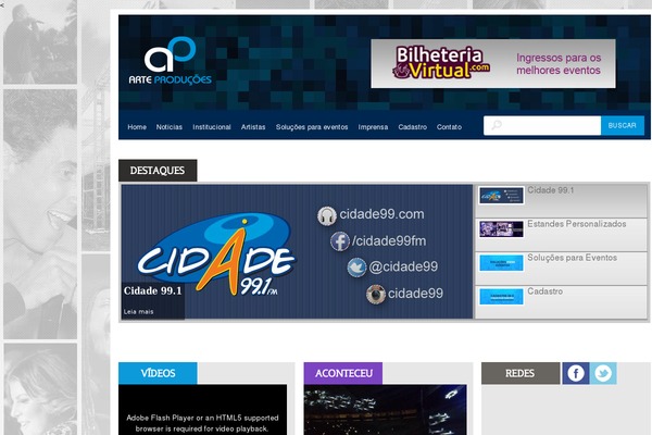 Arte theme site design template sample
