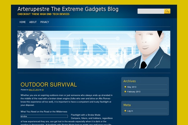Online Marketer theme site design template sample
