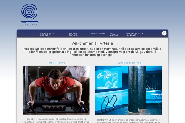 Artesia theme websites examples