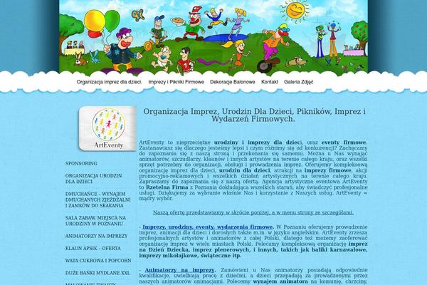 arteventy.pl site used Distinction