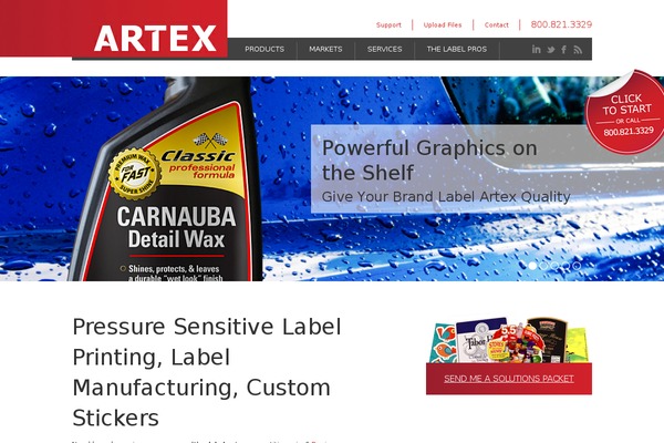 Artex theme site design template sample