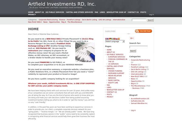 Carrington Blog theme site design template sample