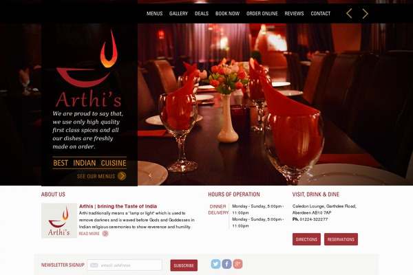 Espresso theme site design template sample
