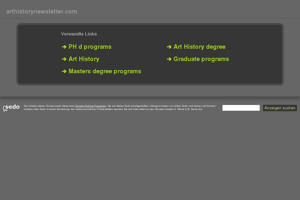 arthistorynewsletter.com site used Tiny