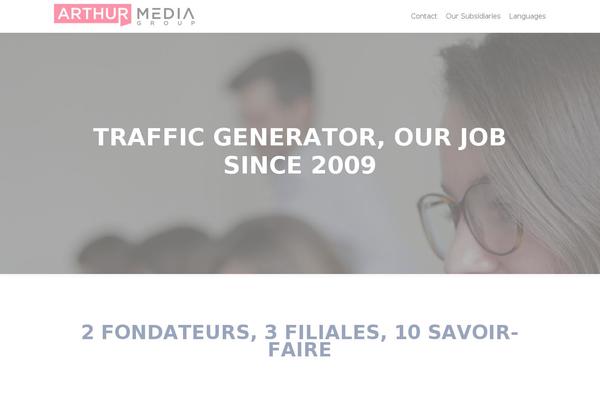 Zerif Pro theme site design template sample