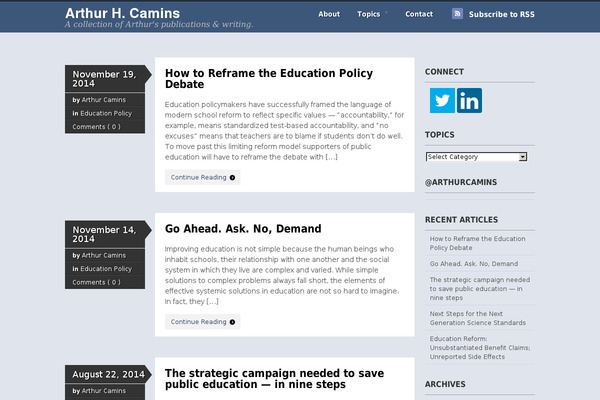 Skeptical theme site design template sample