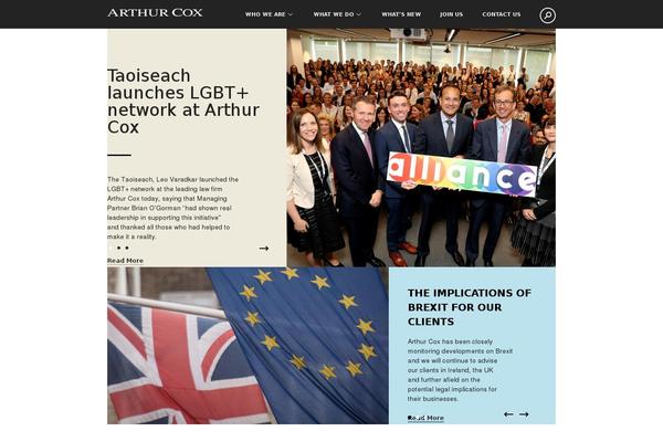 arthurcox.com site used Arthur-cox