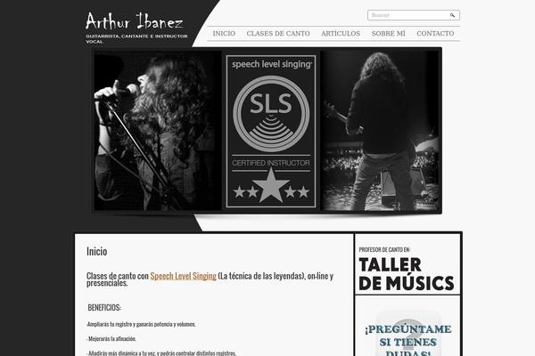 Musica theme site design template sample