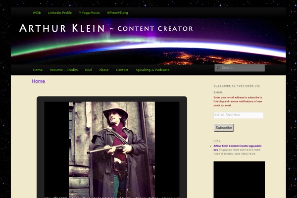 Site using Twenty Eleven Theme Extensions plugin