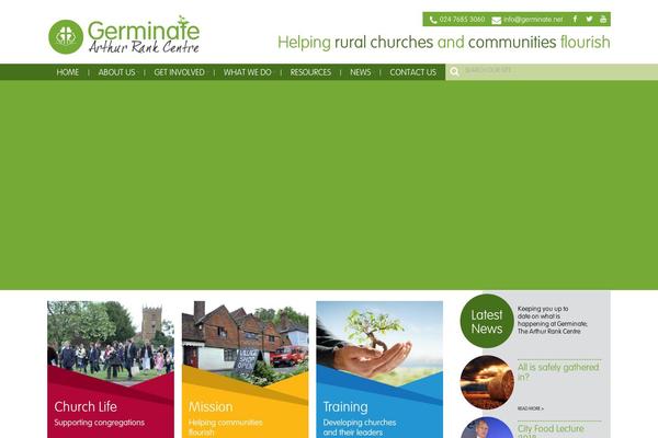 arthurrankcentre.org.uk site used Germinate