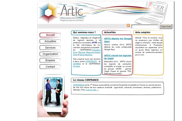 artic.fr site used Artic