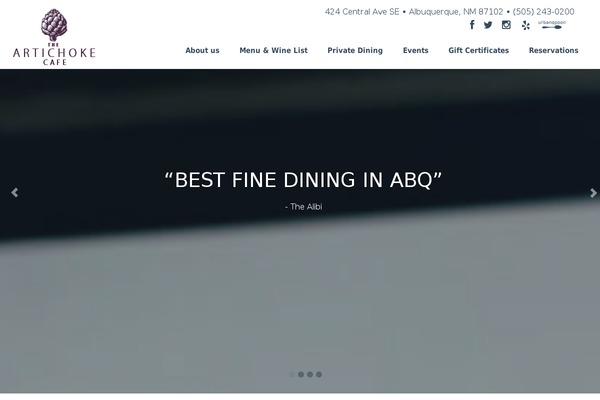 artichokecafe.com site used start