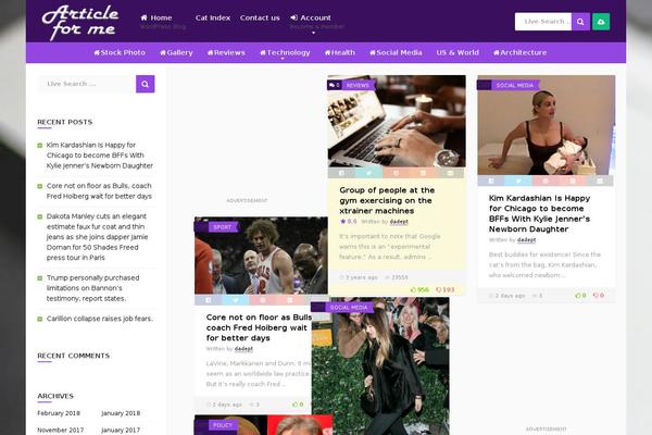 Site using Anthemes-reviews plugin