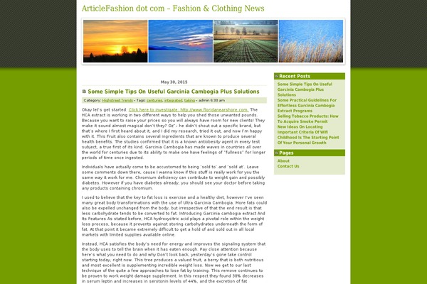 articlefashion.com site used Landzilla