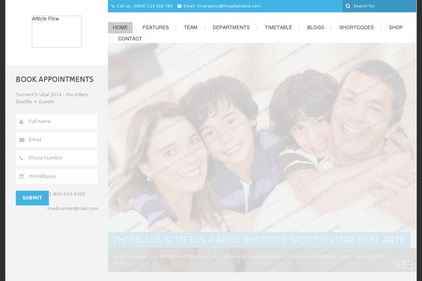 Pharmaplus theme site design template sample