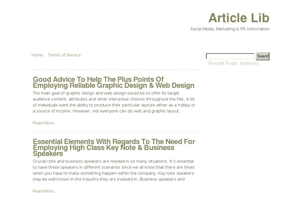 The Common Blog theme site design template sample