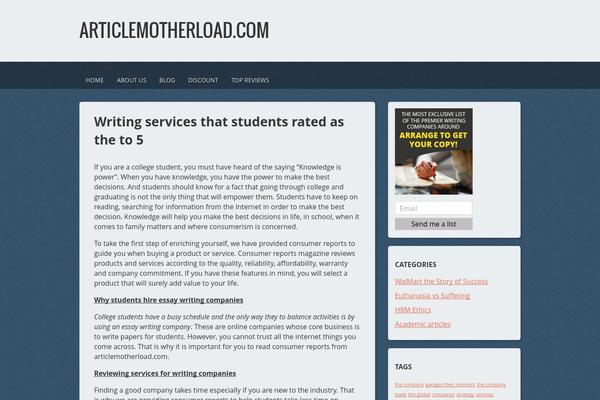 articlemotherload.com site used Modern Estate
