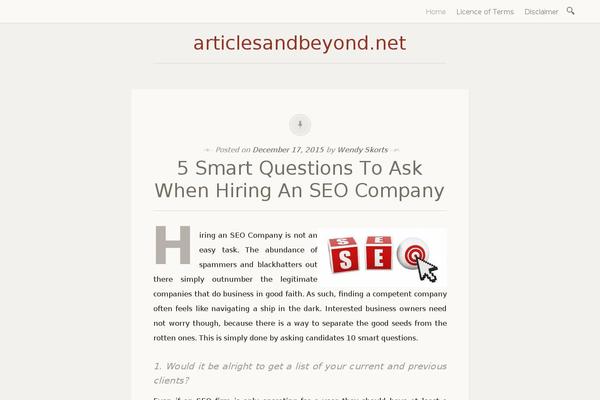 articlesandbeyond.net site used Libretto