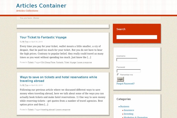 Retro-fitted theme site design template sample