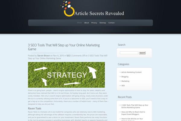 Envisioned theme site design template sample