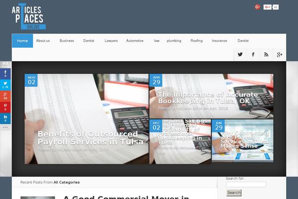 Site using Sociable plugin
